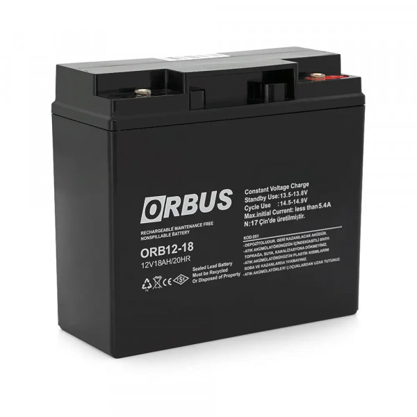 Аккумулятор ORBUS ORB1218 AGM 12V 18 Ah