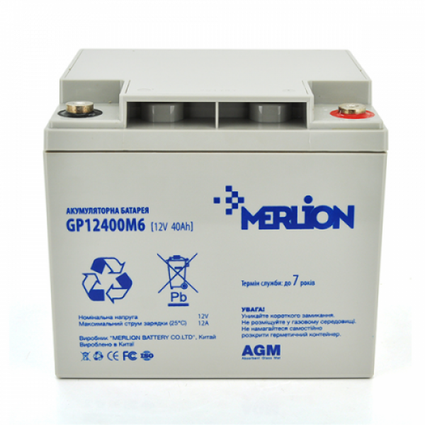 Акумулятор MERLION GP12400M6 12 V 40 Ah