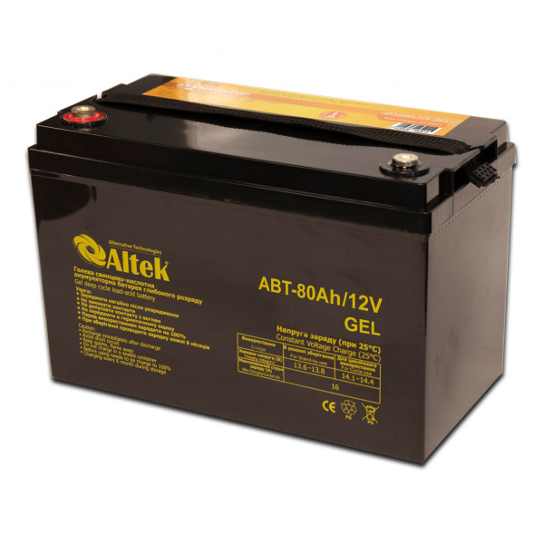 Аккумулятор ALTEK ABT 80AH 12V GEL