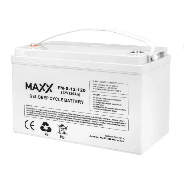 Аккумуляторная батарея 4SUN MAXX (120Ah, 12V, GEL)