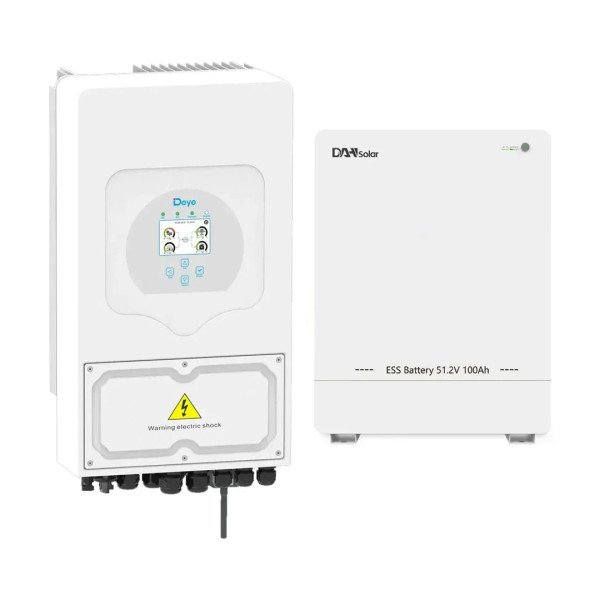 Комплект резервного живлення 48в 6 кВт (Інвертор Deye SUN-6K-SG05LP1-EU-AM2-P + Акб DHN-LVWES05-G1)