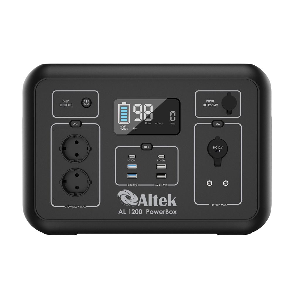 Купить портативную зарядную станцию ALTEK PowerBox AL 1200 | 1132 Вт·час